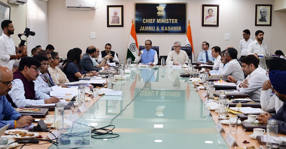 Office of Chief Minister, J&K (@cm_jnk) on Twitter photo Chief Minister and Union Agriculture Minister Sh <a href="/ChouhanShivraj/">Shivraj Singh Chouhan</a> ji today co-chaired a high-level review meeting on Jammu & Kashmirās agriculture and rural development landscape, discussing physical and financial progress, reviewing key schemes and sectoral achievements, with a Chief Minister and Union Agriculture Minister Sh <a href="/ChouhanShivraj/">Shivraj Singh Chouhan</a> ji today co-chaired a high-level review meeting on Jammu & Kashmirās agriculture and rural development landscape, discussing physical and financial progress, reviewing key schemes and sectoral achievements, with a
