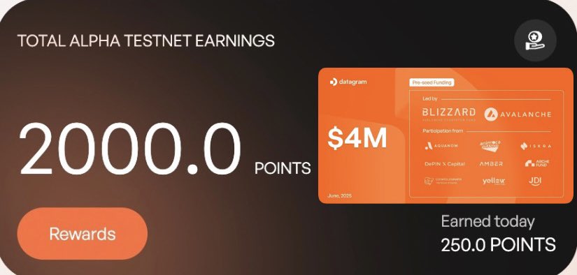 five_AiD (@andreaa_bki) on Twitter photo π¨Alpha Testnet <a href="/DGramNetwork/">Datagram Network</a> π¨
Datagram is the DePIN baselayer powered by AI.
They just raised $4M in a pre-seed round led by Blizzard (Avalanche Ecosystem Fund) & Avalanche,
Be part of the future of decentralized infrastructure π
π dashboard.datagram.network/?ref=558945169 π¨Alpha Testnet <a href="/DGramNetwork/">Datagram Network</a> π¨
Datagram is the DePIN baselayer powered by AI.
They just raised $4M in a pre-seed round led by Blizzard (Avalanche Ecosystem Fund) & Avalanche,
Be part of the future of decentralized infrastructure π
π dashboard.datagram.network/?ref=558945169