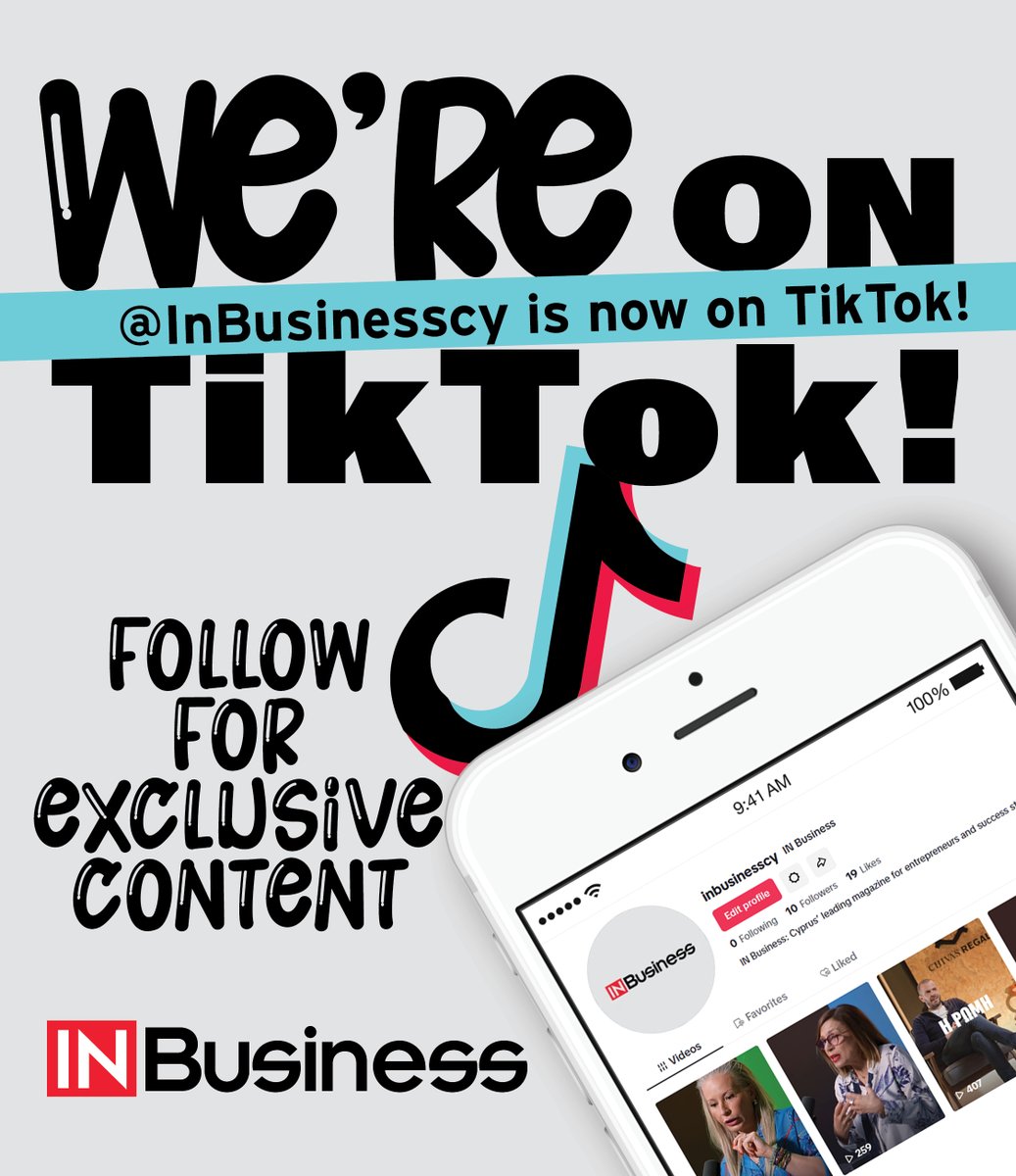 Το @inbusinesscy είναι πλέον και στο TikTok!

Αν σε ενδιαφέρει ο κόσμος των επιχειρήσεων, της καινοτομίας και των κυπριακών brands, δες τι ανεβάζουν στο @inbusinesscy.

Follow &amp; μείνε συντονισμένος/η στο tiktok.com/@inbusinesscy

#tiktokcyprus #businessmedia #TikTok