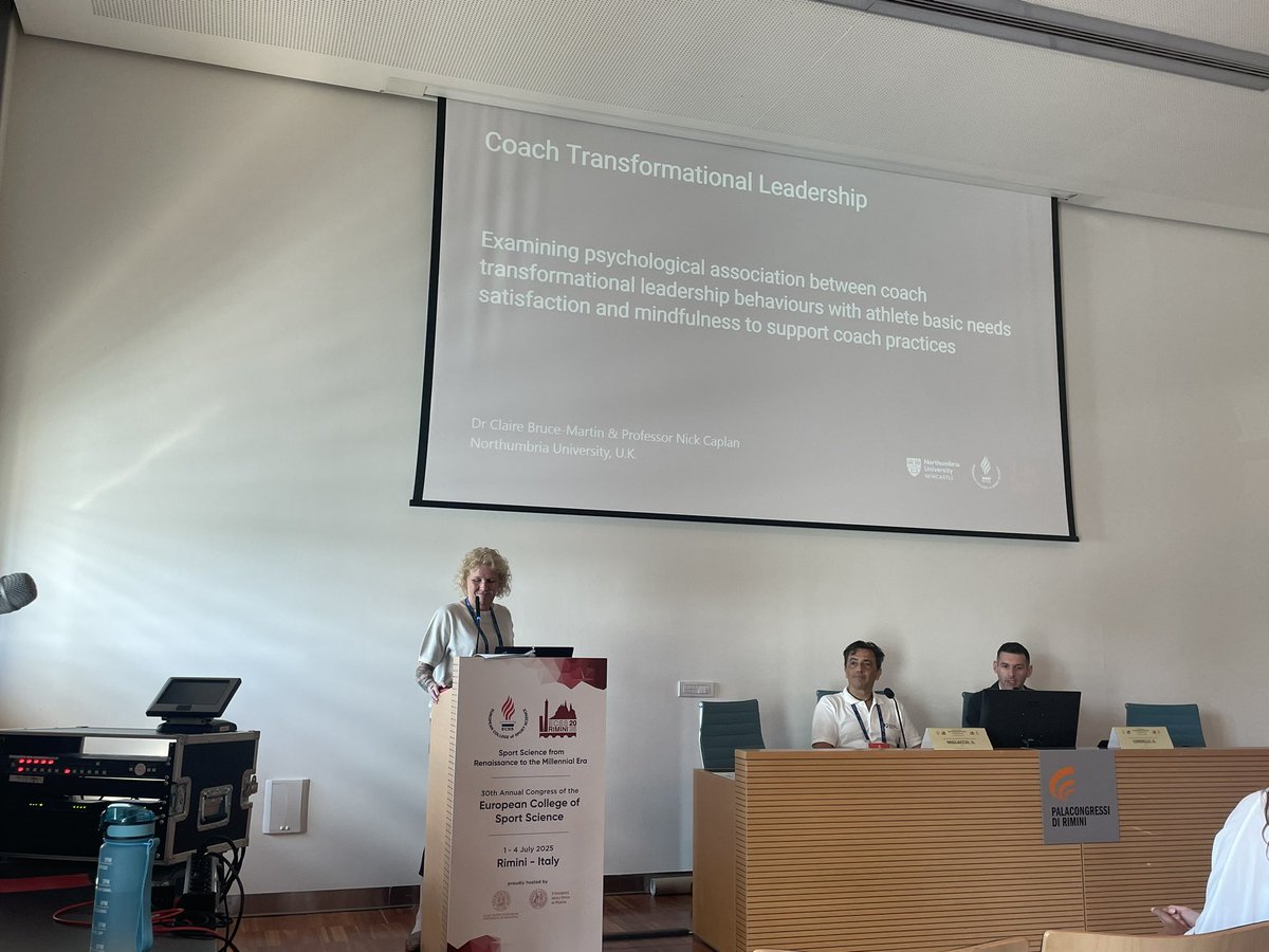 goodall_stuart's tweet image. Next up from NU, Claire Bruce-Martin. Lovely job 👍🏻 #ECSS2025 @NUSportEx