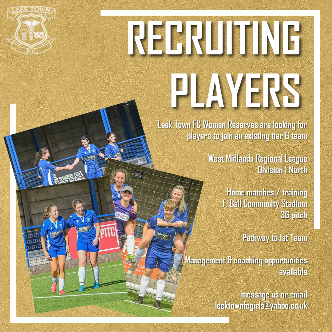 Leek Town Ladies FC (@leektownladies) on Twitter photo 