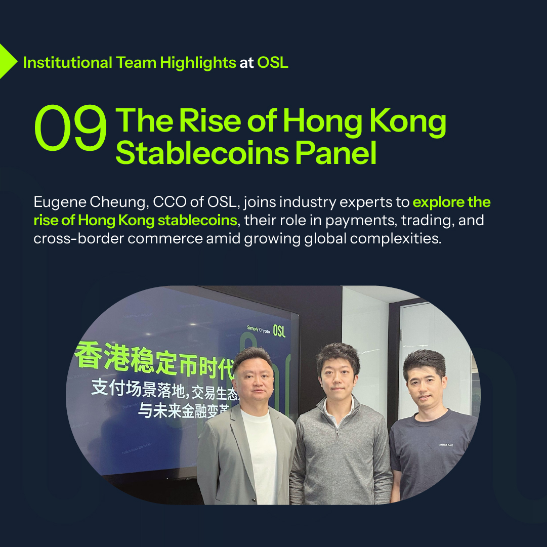 OSL (@osldotcom) on Twitter photo ✅ C-Level Dialogue – Exploring tokenized capital markets with <a href="/CertiK/">CertiK</a>
✅ Stablecoin Panel – Driving discussions on HK’s stablecoin adoption and utility ✅ C-Level Dialogue – Exploring tokenized capital markets with <a href="/CertiK/">CertiK</a>
✅ Stablecoin Panel – Driving discussions on HK’s stablecoin adoption and utility