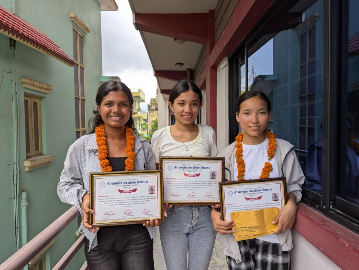 wpcnepal's tweet image. Congratulations to our Safehome girls for their excellent SEE final exam results, with one receiving a cash prize for her 3.64 GPA! Thank you to our donors for supporting the futures of children.

Want to help more children? Visit our website, friendsofwpcnepal.kindful.com/?campaign=1101….