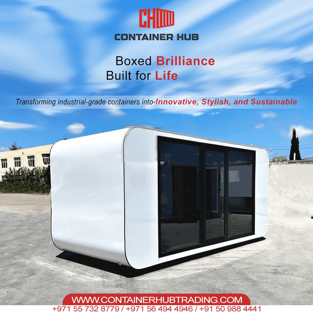 container_hub's tweet photo. Not just a box-it’s a bold lifestyle choice.
Sleek. Smart. Sustainable.

#ContainerArchitecture #SmartLiving#usedshippingcontainersforsale #containermodificationsdubai #containertradingcompany #containersolutions https://t.co/XQn1TzbG6l