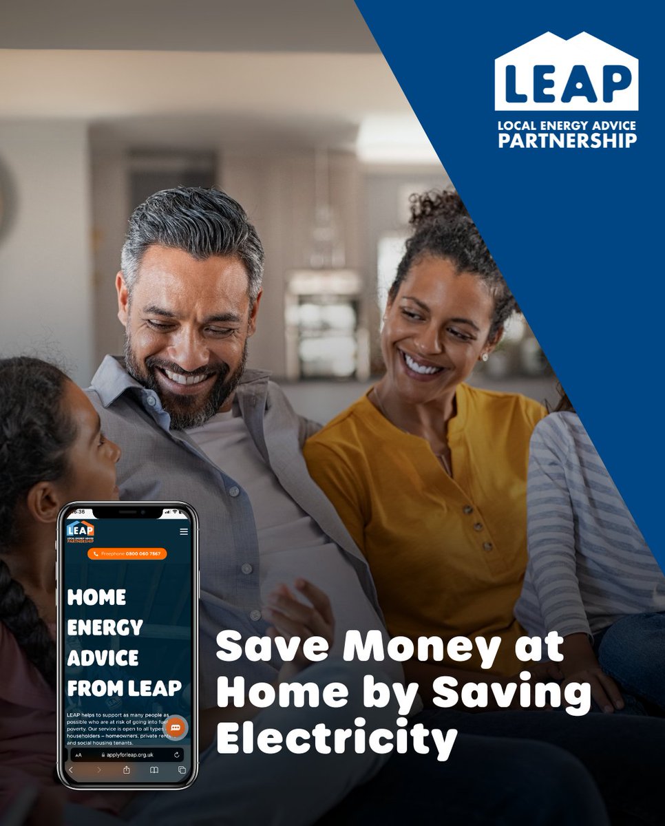 Reducing your electricity usage can have a significant impact on your bills. Contact LEAP for expert advice; 0800 060 7567 in England and Wales or 0800 029 4543 in Scotland 📞

#EnergySavings #SustainableLiving #CostofLiving #LEAP #FreeAdvice