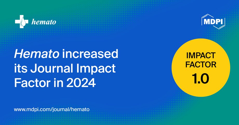 🎉 Big news! 
Our journal's Impact Factor has increased to 1!

We thank our authors, reviewers, and Editorial Board for their outstanding contributions.

Let’s keep advancing hematology research together!🚀📈
#AcademicPublishing #ImpactFactor #research