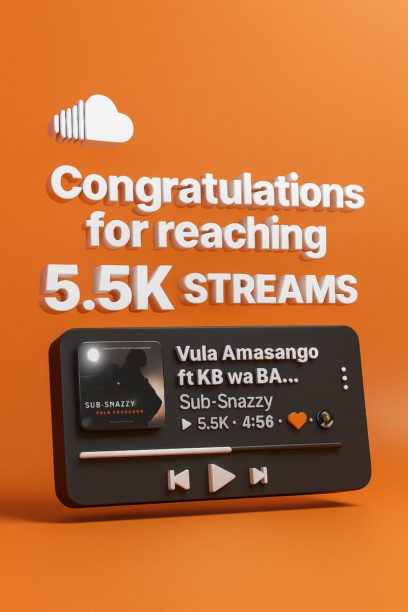 Vula Amasango reaches 5,5K Streams!!!