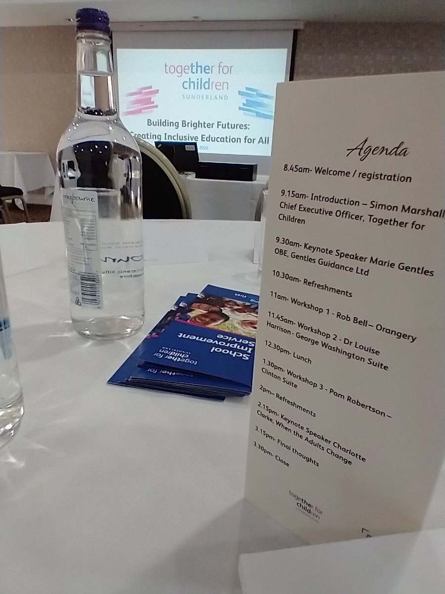 TfC School Improvement Service (@tfcsis) on Twitter photo We're at the Mercure George Washington Hotel today for the Building Brighter Futures Inclusion Conference 2025!
Looking forward to welcoming delegates from Sunderland schools.
#BBFIC2025
<a href="/tfcsunderland/">Together for Children</a>
#conference We're at the Mercure George Washington Hotel today for the Building Brighter Futures Inclusion Conference 2025!
Looking forward to welcoming delegates from Sunderland schools.
#BBFIC2025
<a href="/tfcsunderland/">Together for Children</a>
#conference
