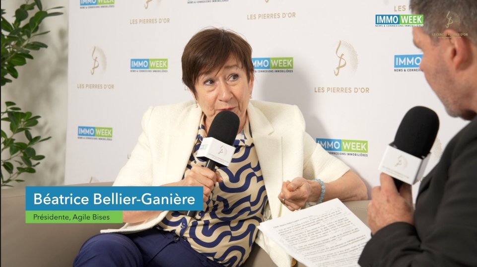 Immoweek (@immoweek) on Twitter photo Au micro d'<a href="/erick_cala/">Erick Cala</a> pour "Le Cercle Pierres d'Or reçoit...", Béatrice Bellier-Ganiere, présidente d'Agile, l'agence de gestion de l'immobilier de l'Etat... #PO2025
>> urls.fr/C-4IF8 Au micro d'<a href="/erick_cala/">Erick Cala</a> pour "Le Cercle Pierres d'Or reçoit...", Béatrice Bellier-Ganiere, présidente d'Agile, l'agence de gestion de l'immobilier de l'Etat... #PO2025
>> urls.fr/C-4IF8