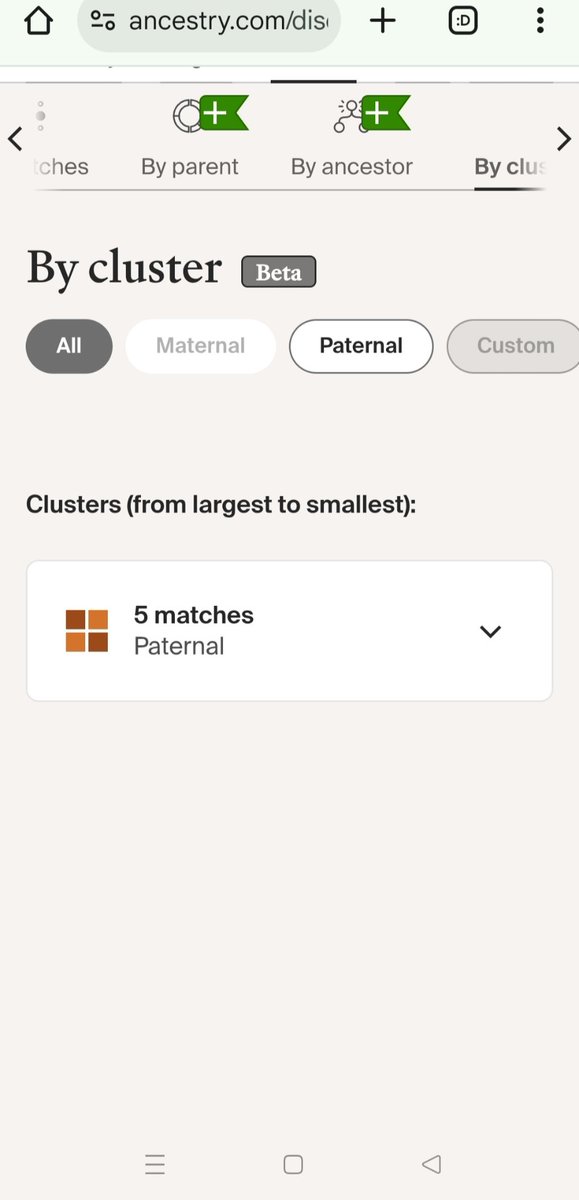I guess all new features on #Genealogy websites and programmes have to start somewhere but this is all I'm getting on Ancestry's new DNA clustering feature lol (My Dad's known 1st cousins).