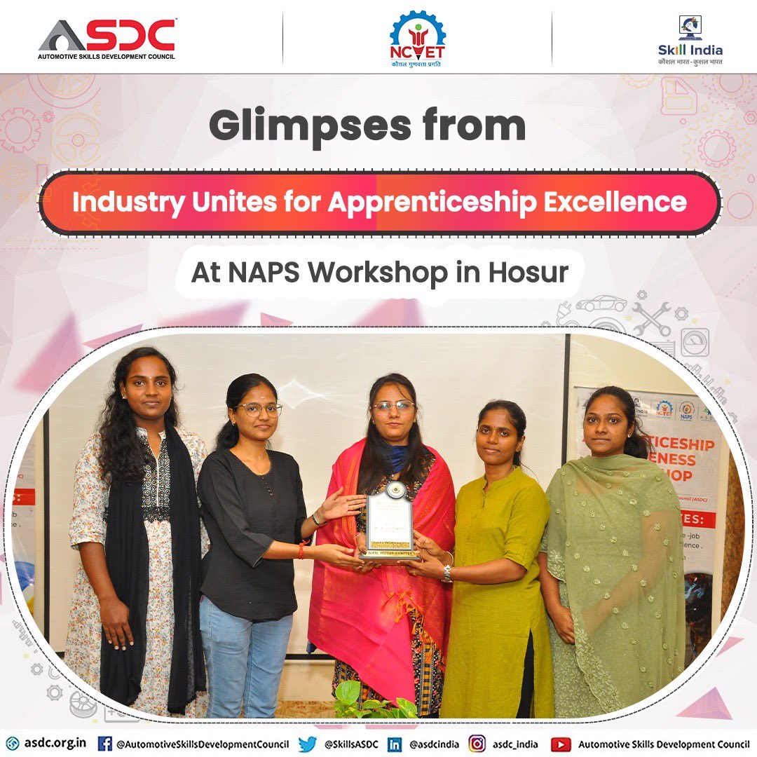The NAPS workshop held on 11th June 2025 witnessed active participation from over 90 industry professionals representing more than 60 establishments, fostering meaningful dialogue on strengthening the apprenticeship ecosystem.
#NAPS #ApprenticeshipIndia #SkillIndia #NSDC