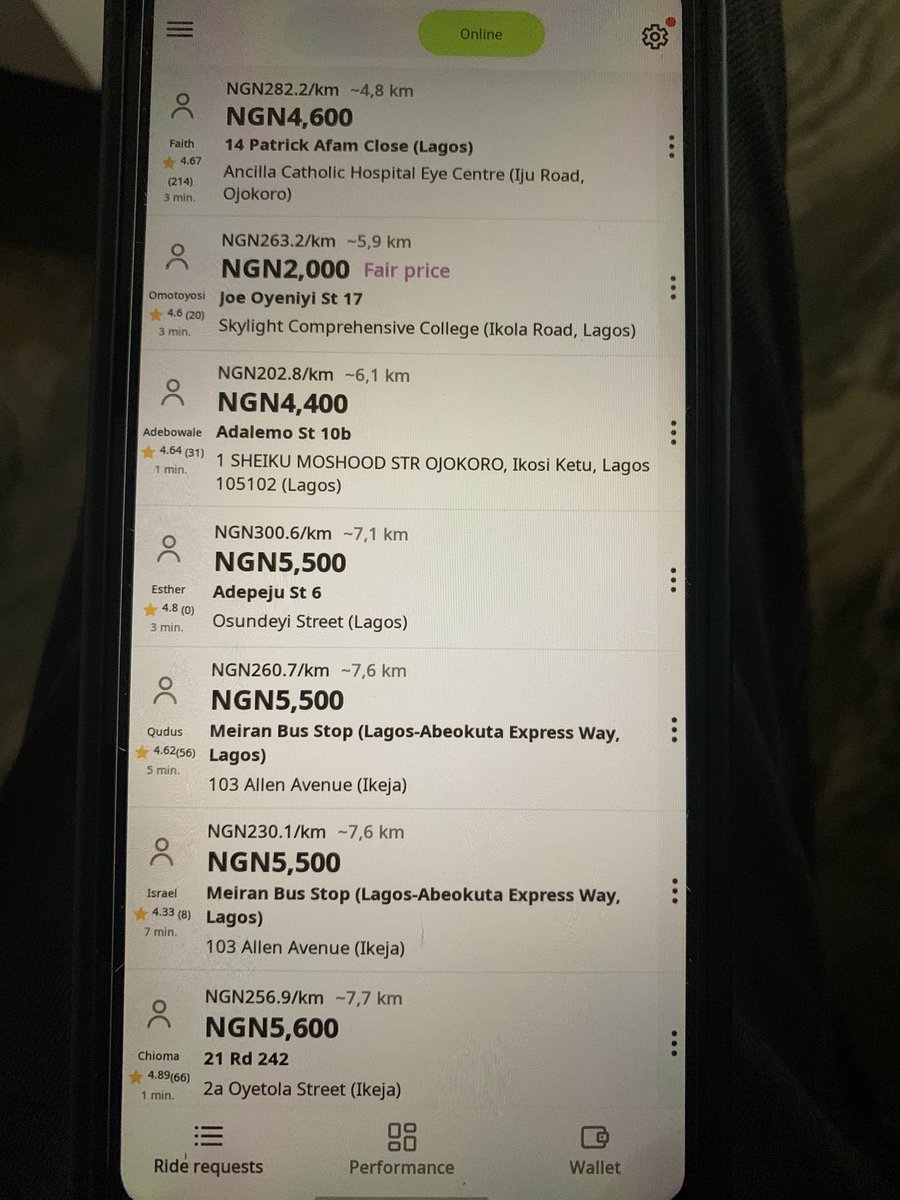 e_hailing's tweet image. All of this requests from PICKUP to DROPOFF do not make sense at all. Why would a ride hailing app @inDrive allow such fares under this hard economy with inflation on all sides? The platform allows Riders go below recommended fares &amp;amp; we’re all quiet. Fuel @925/ltr? How long more?