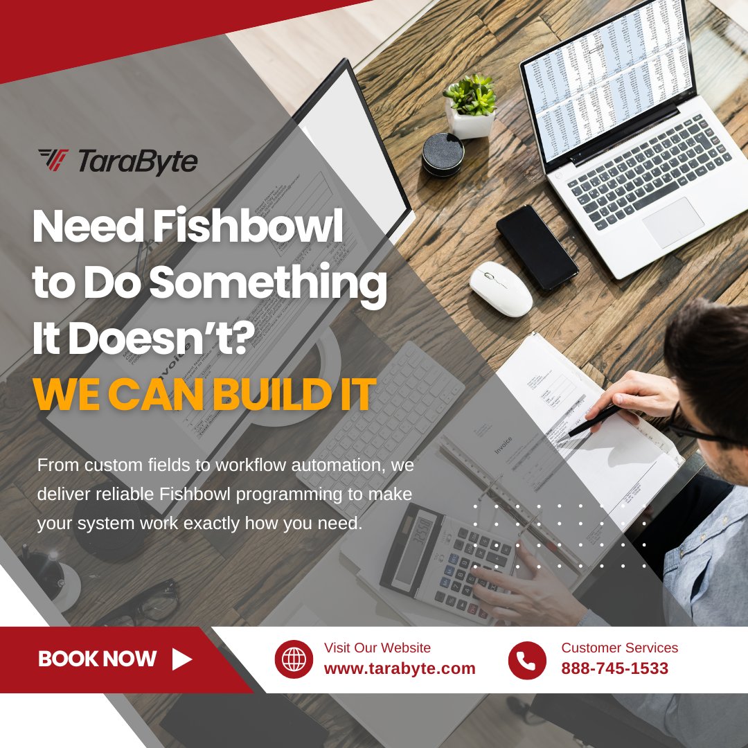 TaraByte01's tweet image. Need a custom Fishbowl solution? Our developers build features, integrations, and automations tailored to your workflow—no workarounds, just results.
📞 (888) 745-1533 | 🌐 na2.hubs.ly/y0qxKh0
#CustomProgramming #FishbowlExperts #InventorySolutions #TaraByte