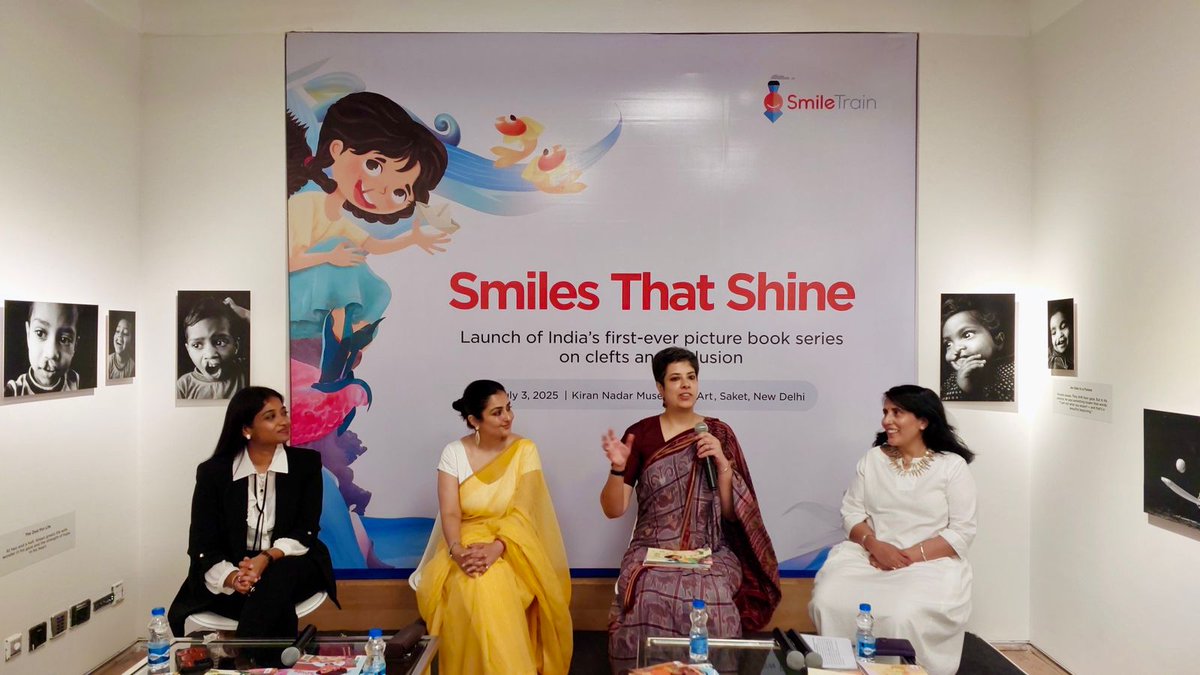Mamta Carroll, Mamta Nainy, Ritika Anand and Dr. Saranya Jaikumar share their thoughts on Smiles That Shine and the importance of inclusion and acceptance.
Their words brought warmth, hope, and honesty and opened the space for heartfelt conversations to unfold.

#SmilesThatShine