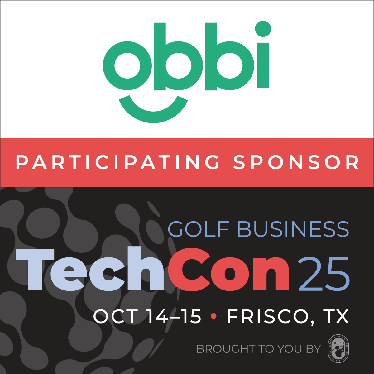 Obbi Golf (@obbigolf) on Twitter photo We’re excited to be sponsoring <a href="/TheNGCOA/">NGCOA | National Golf Course Owners Association</a>’s Golf Business TechCon 2025 in Frisco, October 14-15.
At #TechCon25, you and your #golfbusiness staff can learn about and explore emerging and existing tech to help you streamline your operations, boost your bottom line and enhance the We’re excited to be sponsoring <a href="/TheNGCOA/">NGCOA | National Golf Course Owners Association</a>’s Golf Business TechCon 2025 in Frisco, October 14-15.
At #TechCon25, you and your #golfbusiness staff can learn about and explore emerging and existing tech to help you streamline your operations, boost your bottom line and enhance the