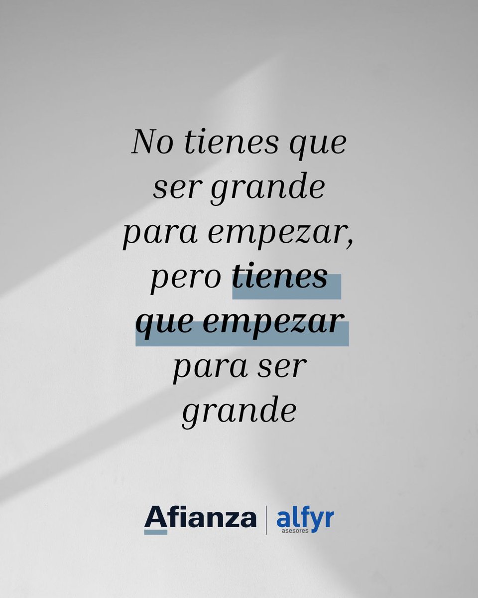 alfyrasesoria's tweet photo. No hace falta ser grande para empezar, pero sí empezar para llegar lejos.
Hoy es un buen día para dar ese primer paso.

#emprender #negociolocal #afianzaasesores #alfyr #emprendedores #motivacion

Preguntar a ChatGPT https://t.co/QJg4V43yKL