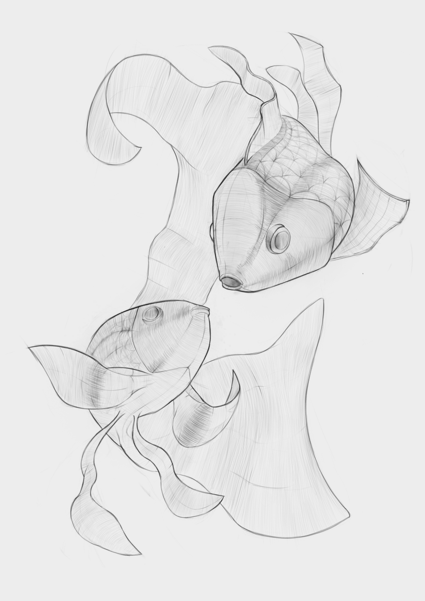 Zutessu's tweet photo. Fishy drawing hah https://t.co/np0JkLxAci