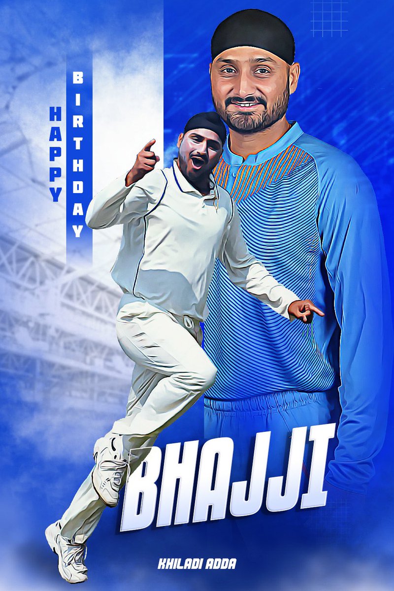 Turbanator. Fighter. Legend. Happy Birthday, Bhajji Paaji! 💙🔥
#HappyBirthdayBhajji #HarbhajanSingh #HarbhajanSingh #khiladiadda