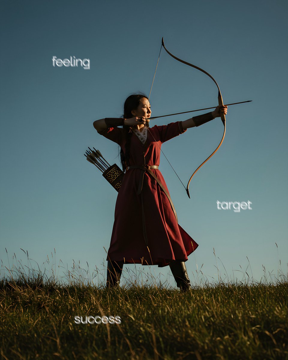 With a clear target and unwavering effort, success becomes more than a feeling it becomes reality. 🏹