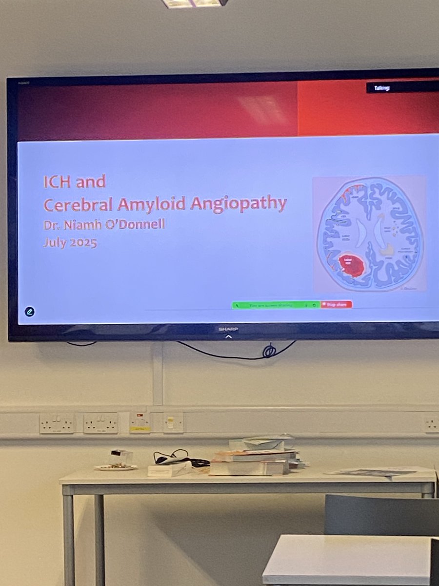 Many Thanks to Dr Niamh O'Donnell for giving us a very informative inservice on Cerebral Amyloid Angiopathy.