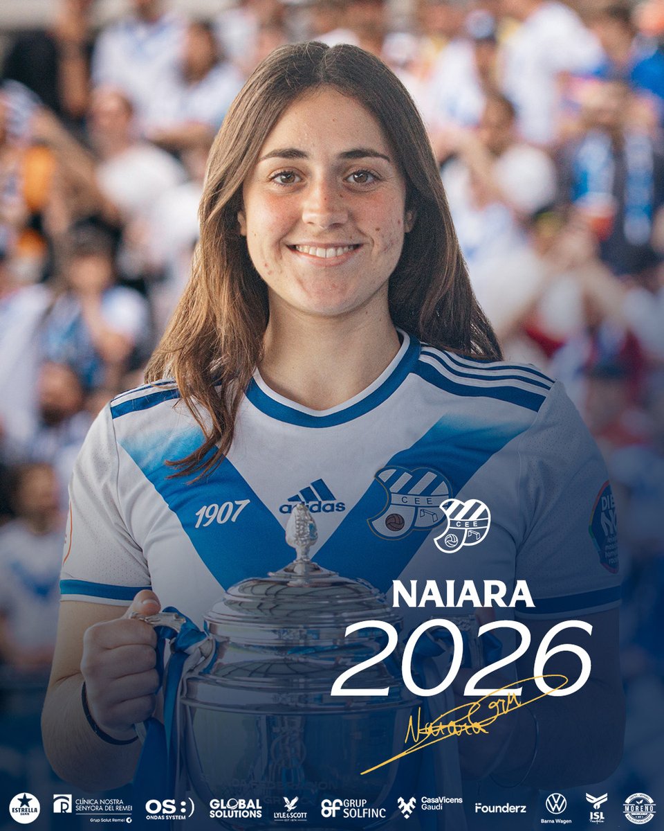 𝐍𝐀𝐈𝐀𝐑𝐀 2⃣0⃣2⃣6⃣✍️

La defensa seguirà protegint la nostra rereguarda una temporada més. 🛡️

ℹ️ Tota la informació a la pàgina web.

#Naiara2026