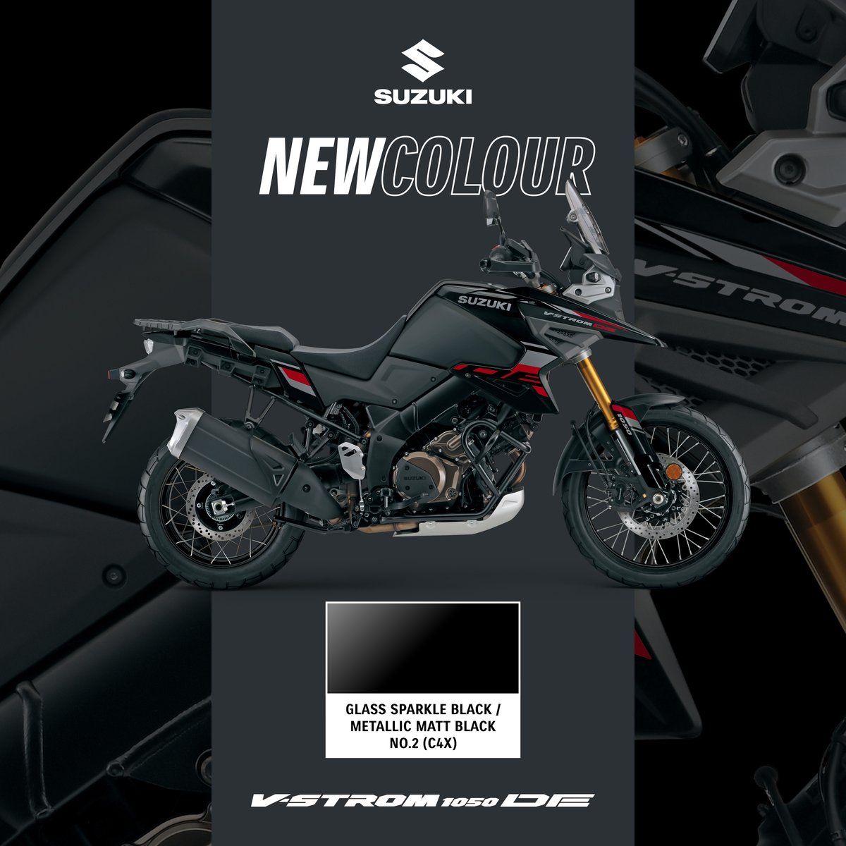 SuzukiBikesUK's tweet photo. Fresh new look for our 1050DE 👌
Which one do you want in your garage?
#VStrom #NewColour #SuzukiBikes https://t.co/0zwcjMPhRk