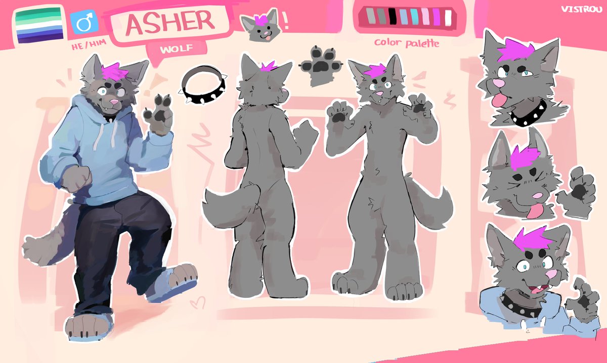 klyffhanger's tweet image. Sona ref sheets for an updated pin!
Here are my beloveds Asher & Zeke!
(Asher ref by @/Vistrou & Zeke refs by @/rus_mp4)