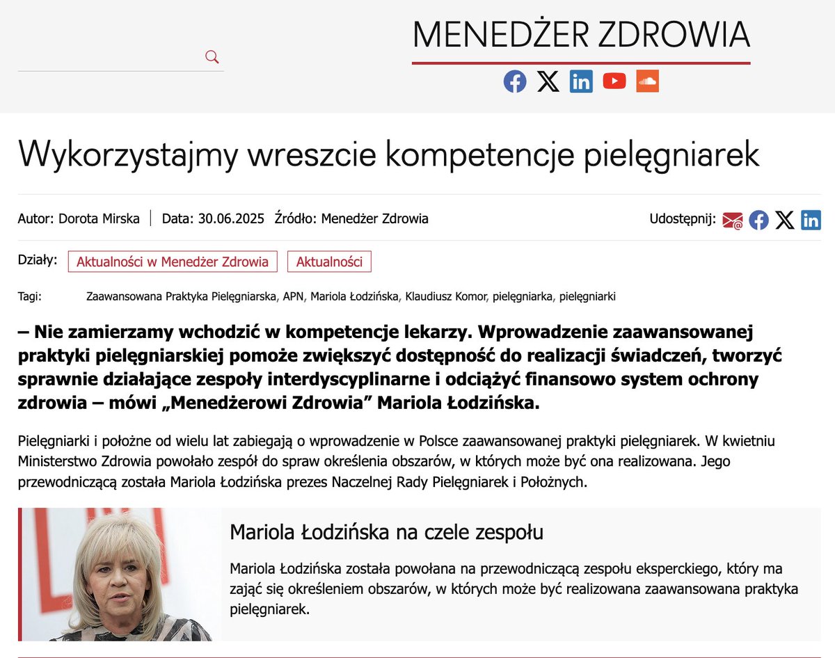 ANSPTK (@ans_ptk) on Twitter photo - Pogłębiona współpraca pomiędzy lekarzem a pielęgniarką przynosi naprawdę znakomite efekty. Kontynuuję pracę w zespole, w który wspieram bardziej organizacyjnie prof. dr hab. n. med. Agnieszkę Pawlak <a href="/aga_pawlak/">Agnieszka Pawlak</a>. Asocjacja Niewydolności Serca, Polskie Towarzystwo Kardiologiczne - Pogłębiona współpraca pomiędzy lekarzem a pielęgniarką przynosi naprawdę znakomite efekty. Kontynuuję pracę w zespole, w który wspieram bardziej organizacyjnie prof. dr hab. n. med. Agnieszkę Pawlak <a href="/aga_pawlak/">Agnieszka Pawlak</a>. Asocjacja Niewydolności Serca, Polskie Towarzystwo Kardiologiczne