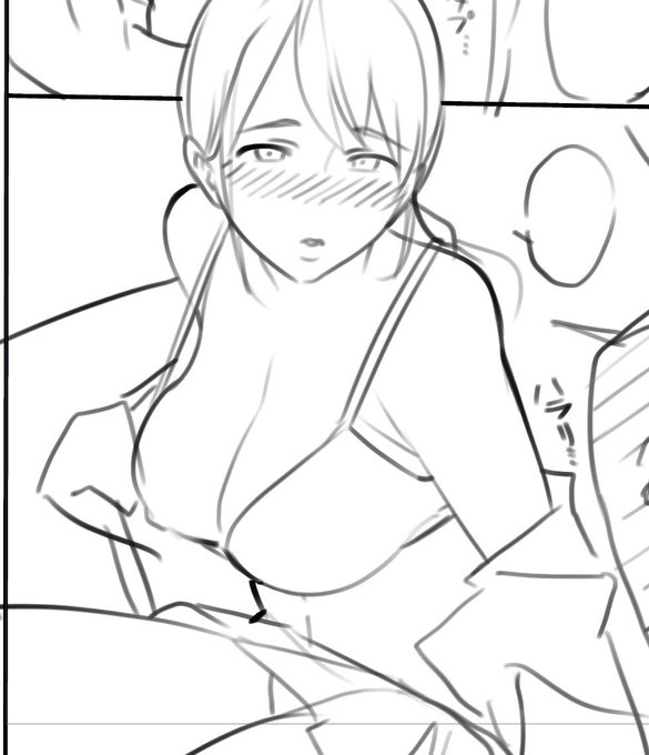 ネーム→下書き→線画 