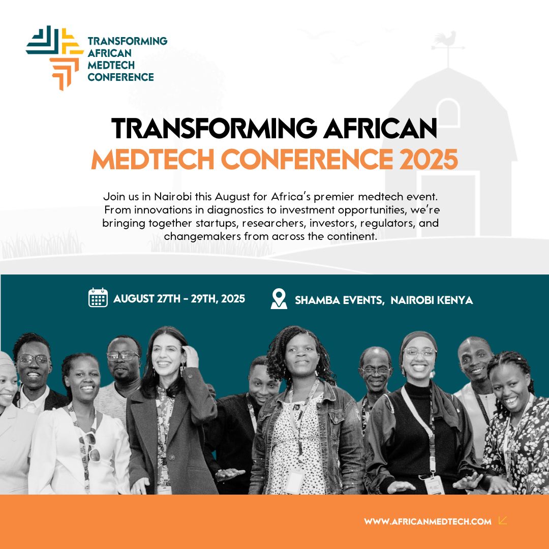 Africa’s health innovation is rising — and the African Medtech Conference is where it all converges! Join <a href="/CHReaDKenya/">CHReaD</a> in Nairobi this August to shape the future of medtech on the continent.

🔗 africanmedtech.com

#TAMC2025 #AfricanMedtech #HealthInnovation <a href="/africanmedtech/">africanmedtech</a>
