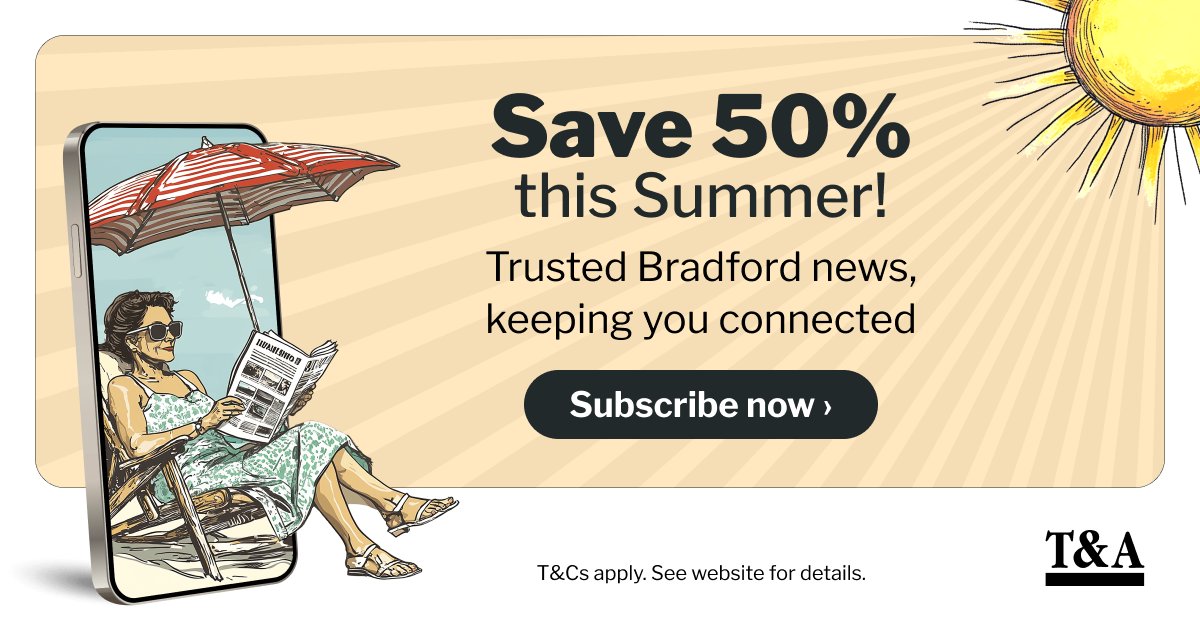 Bradford_TandA's tweet image. Our Summer Sale is LIVE! Get six months of trusted local news for just £6 ⬇️