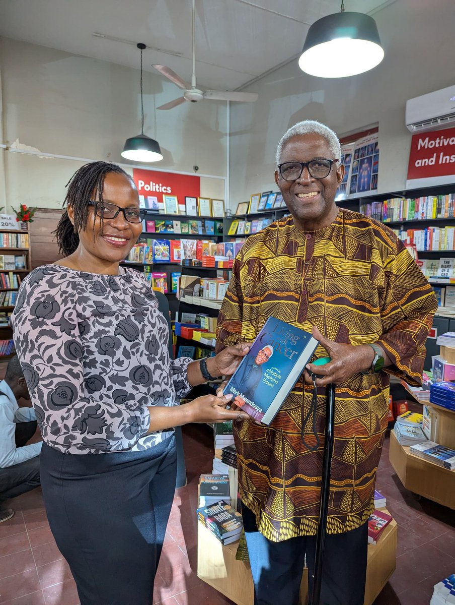 Mark J. Mwandosya (@markmwandosya) on Twitter photo It was my pleasure to sign and hand over to Madame Oliva Gonda of Ardhi University, a copy of my book, LIVING WITH CANCER: DIARIES OF A MULTIPLE MYELOMA PATIENT. We met at TPH Bookshop in Dar es Salaam, #Tanzania.
<a href="/MkukiNaNyota/">Mkuki na Nyota</a>
<a href="/Afbkcollective/">African Books Collective</a>
#MYELOMA
#Cancer
@Mkuki It was my pleasure to sign and hand over to Madame Oliva Gonda of Ardhi University, a copy of my book, LIVING WITH CANCER: DIARIES OF A MULTIPLE MYELOMA PATIENT. We met at TPH Bookshop in Dar es Salaam, #Tanzania.
<a href="/MkukiNaNyota/">Mkuki na Nyota</a>
<a href="/Afbkcollective/">African Books Collective</a>
#MYELOMA
#Cancer
@Mkuki