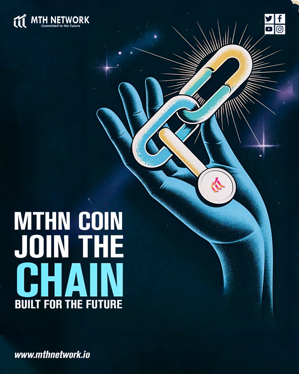 Mthncoin's tweet photo. MTHN Coin Join The Chain Built For The Future
Visit here for more info.
Website- https://t.co/FI27OFgt3T
#MTHN #DigitalDestiny #BlockchainFuture #EvokeBlockchain #CryptoInnovation #Web3Journey #FutureWithMTHN #TechRevolution #MTHNetwork #NextGenBlockchain https://t.co/BCbdSZQp7d