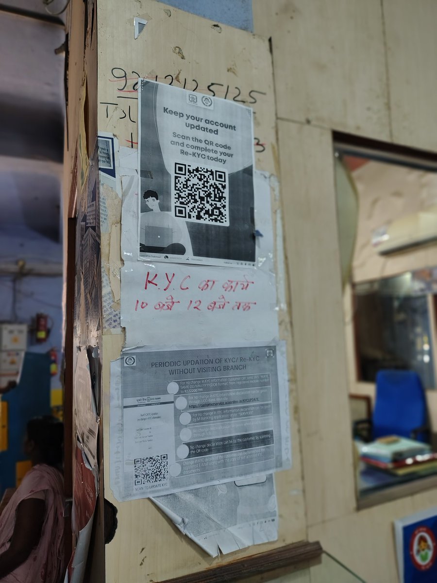 MrSharmaLive's tweet image. Dear @UCOBankOfficial, your KYC timing (10 AM-12 PM) is causing hardship for elderly women &amp;amp; villagers in #Narayanpur Bihar.
Many struggle to visit during these limited hours.
Please extend KYC hours or offer flexible options for better service.
#BankingIssues 
#KYC