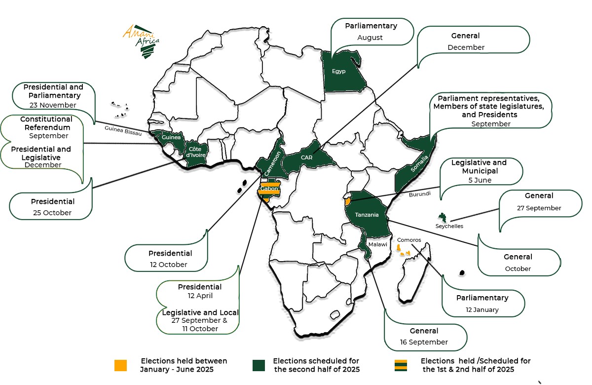 Amani Africa (@africa_amani) on Twitter photo Tmrw (4 July), the African Union <a href="/_AfricanUnion/">African Union</a> Peace and Security Council #PSC will convene its 1288th Session to consider the mid-year report of the Chairperson of the AU Commission on #elections in Africa, covering the period between January and June 2025. Check out our latest Tmrw (4 July), the African Union <a href="/_AfricanUnion/">African Union</a> Peace and Security Council #PSC will convene its 1288th Session to consider the mid-year report of the Chairperson of the AU Commission on #elections in Africa, covering the period between January and June 2025. Check out our latest