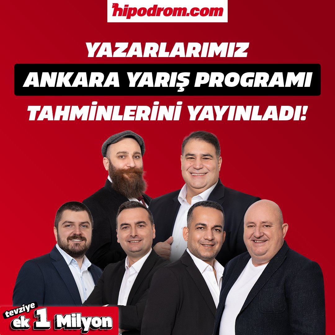 Hipodrom.com (@hipodromtr) on Twitter photo 🏇💥 Yurt içi uzman yazar kadromuz bugünkü Ankara yarış programı için yorum ve kuponlarını paylaştı.
🔴 Uzman yazarların bugünkü Ankara kuponları için: bit.ly/3YjHcjl
✍ <a href="/startingbox/">Enver Arslan</a>
✍ <a href="/rza62_/">RIZA ALAN</a>
✍ <a href="/cantinazhakan/">Hakan Cantınaz</a>
✍ <a href="/01goko/">Gökhan Ormancı</a>
✍ <a href="/Atahanzilcioglu/">Atahan Zilcioglu</a>
✍ <a href="/dogacliyorumm/">Doğaç Sazan</a>
🔴 🎁 🏇💥 Yurt içi uzman yazar kadromuz bugünkü Ankara yarış programı için yorum ve kuponlarını paylaştı.
🔴 Uzman yazarların bugünkü Ankara kuponları için: bit.ly/3YjHcjl
✍ <a href="/startingbox/">Enver Arslan</a>
✍ <a href="/rza62_/">RIZA ALAN</a>
✍ <a href="/cantinazhakan/">Hakan Cantınaz</a>
✍ <a href="/01goko/">Gökhan Ormancı</a>
✍ <a href="/Atahanzilcioglu/">Atahan Zilcioglu</a>
✍ <a href="/dogacliyorumm/">Doğaç Sazan</a>
🔴 🎁