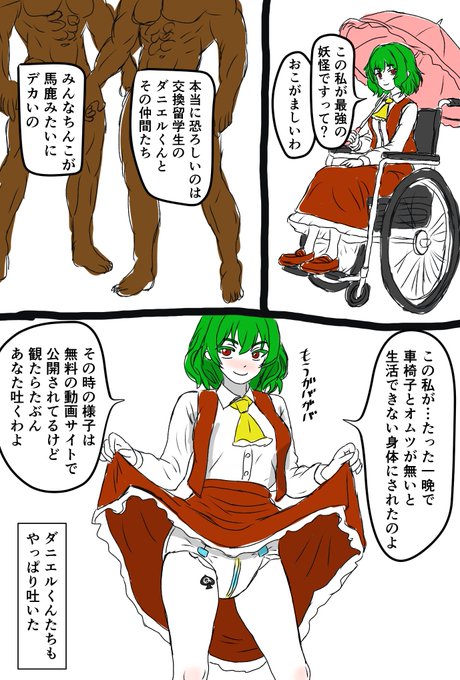 またもやオムツゆうかりん。
風見幽香×紙オムツ。 