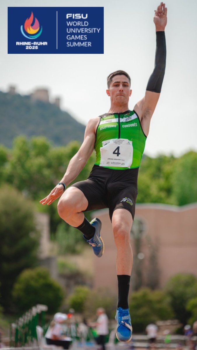 🌟 ¡Enhorabuena, Juan Francisco Trujillo! 🎉 Desde el IMDECO felicidades por tu selección por la RFEA para el Mundial Universitario 2025. 🏅 Del 16 al 27 de julio, será parte de un evento global donde participarán más de 8.500 estudiantes-atletas. <a href="/ayuncordoba_es/">Ayuntamiento Córdoba</a> <a href="/cordobatletismo/">Córdoba Patrimonio AIRE SPORT CAC</a>