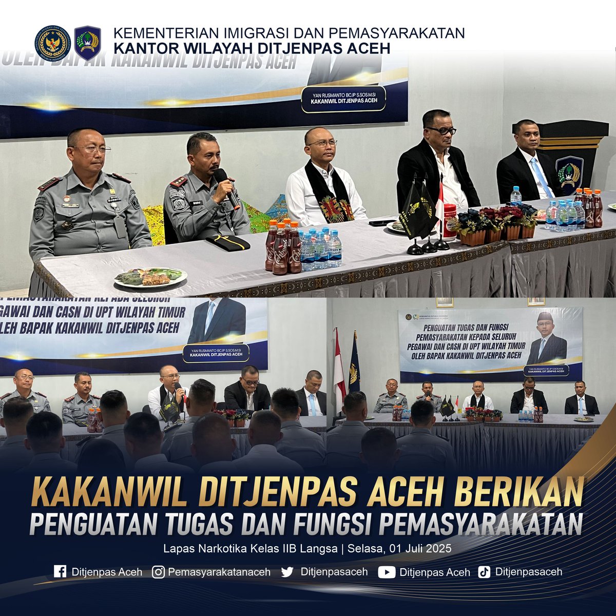 ditjenpasaceh's tweet photo. Kakanwil Ditjenpas Aceh Berikan Penguatan Tugas dan Fungsi Pemasyarakatan di Wilayah Timur
Baca selengkapnya di https://t.co/5s8dNMTpso
#KanwilDitjenpasAceh #DitjenpasAceh #PemasyarakatanAceh #YanRusmanto #KakanwilDitjenpasAceh https://t.co/oCB4Nk94qn