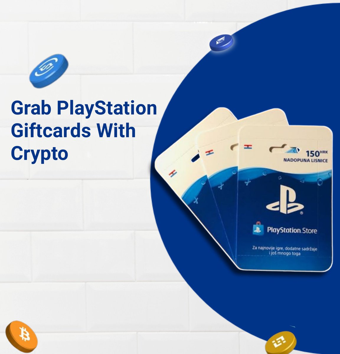 switchive's tweet image. Your #crypto just unlocked a new level. 🎮
Buy #PlayStation gift cards on Switchive in seconds.
Choose your country store, pay with crypto, Binance Pay, or Gate Pay.
Explore all the #PS5 has to offer.
Welcome to the new era of gaming.