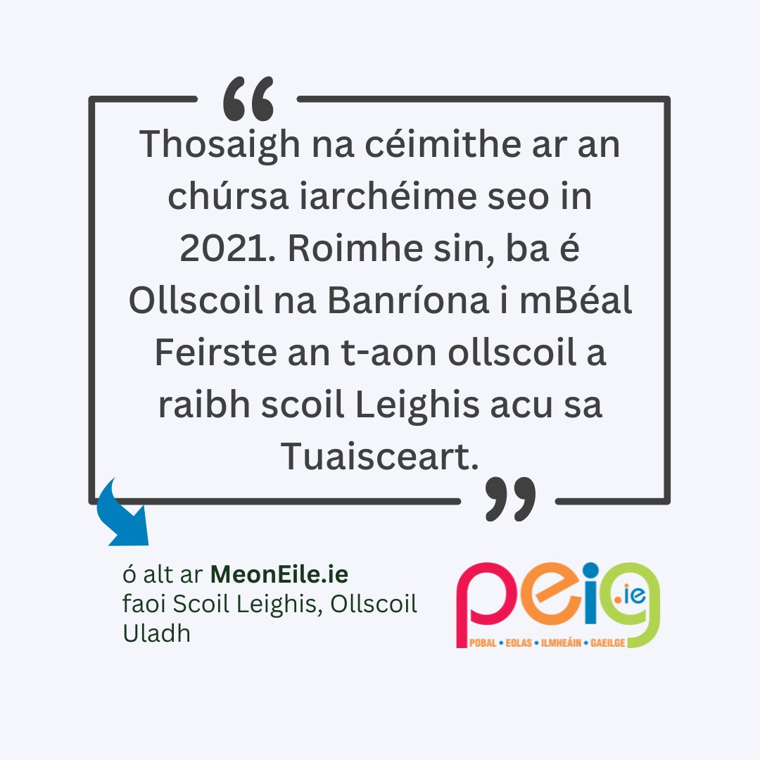 Scéal ó nuachtlitir an lae - ar fáil anseo 👉 tinyurl.com/ms5n8xzu
Cláraigh linn ag peig.ie/nuachtlitir/ 
#gaeilge