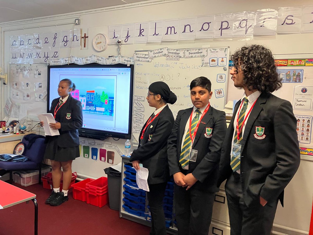 A lovely visit to <a href="/SoulsSchool/">Holy Souls Catholic Primary School</a> this week with our students sharing their faith and what it means to them during Multi-Faith Week 🌍🕊️. They shared where their Faith started, what they do, and why it’s so important 💬❤️. #MultiFaithWeek #FaithJourney