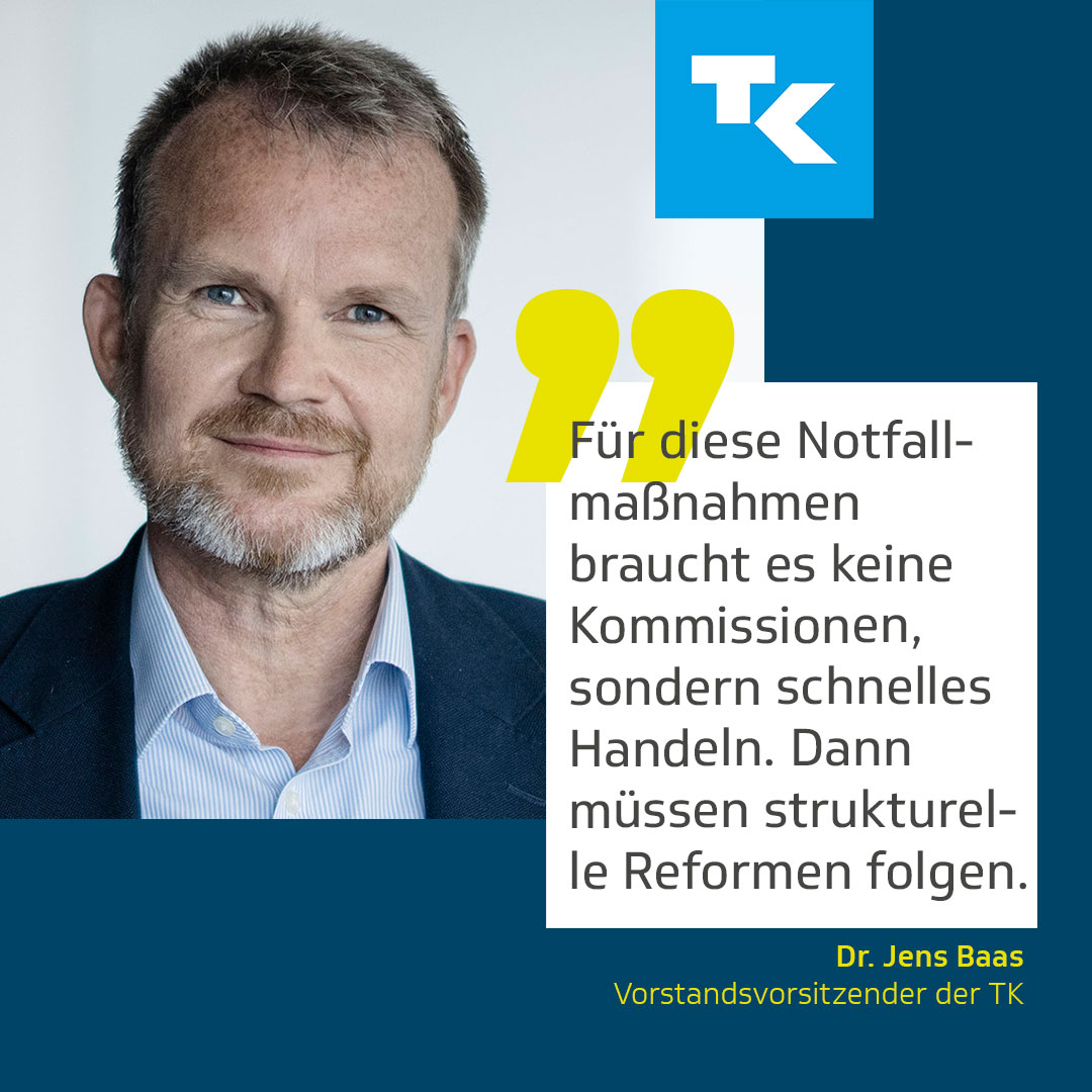 TK Presse & Politik (@tk_presse) on Twitter photo Zur Stabilisierung der #GKVFinanzen plant die neue Regierung zunächst nur Darlehn für #GKV und #SPV. Auf #WirTechniker beschreibt TK-Chef Jens Baas, warum das nicht ausreicht und welche Maßnahmen es kurzfristig braucht um die #Beitragsspirale zu stoppen👇
wirtechniker.tk.de/2025/07/03/not… Zur Stabilisierung der #GKVFinanzen plant die neue Regierung zunächst nur Darlehn für #GKV und #SPV. Auf #WirTechniker beschreibt TK-Chef Jens Baas, warum das nicht ausreicht und welche Maßnahmen es kurzfristig braucht um die #Beitragsspirale zu stoppen👇
wirtechniker.tk.de/2025/07/03/not…