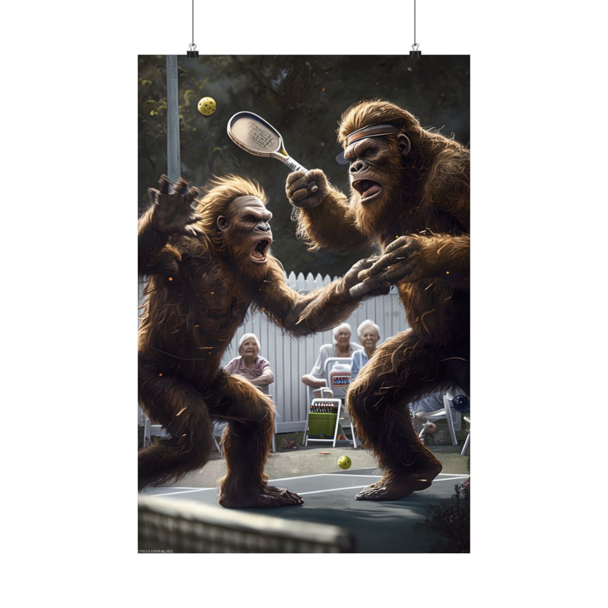 Ayejaeys's tweet image. Bigfoot. Pickleball. Intensity.

Two cryptids, one suburban court - this is the sports poster you didn’t know you needed.

Snag yours on Etsy or Shopify → Link in Bio!

#BigfootArt #PickleballMeme #CryptidDecor #SurrealSports #ManCaveVibes #Ayejaeys #Fyp #BobBrad #BigFootVlogs