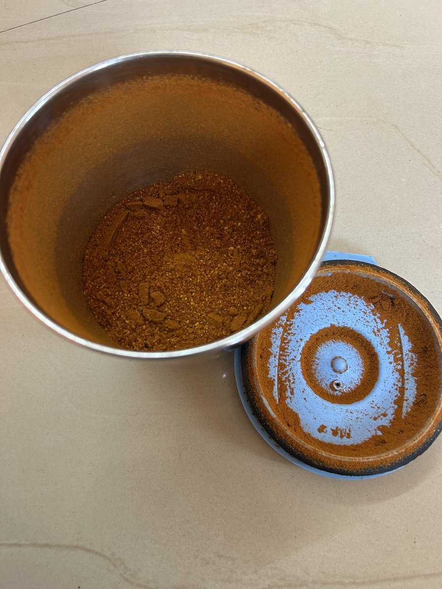 PantryCar's tweet photo. Made Saarina Pudi 😌
The Fragrance was ☺️♥️
#RasamPodi #RasamPowder #SouthIndian #Karnataka #KannadigaCuisine https://t.co/WTKaz2AhJl