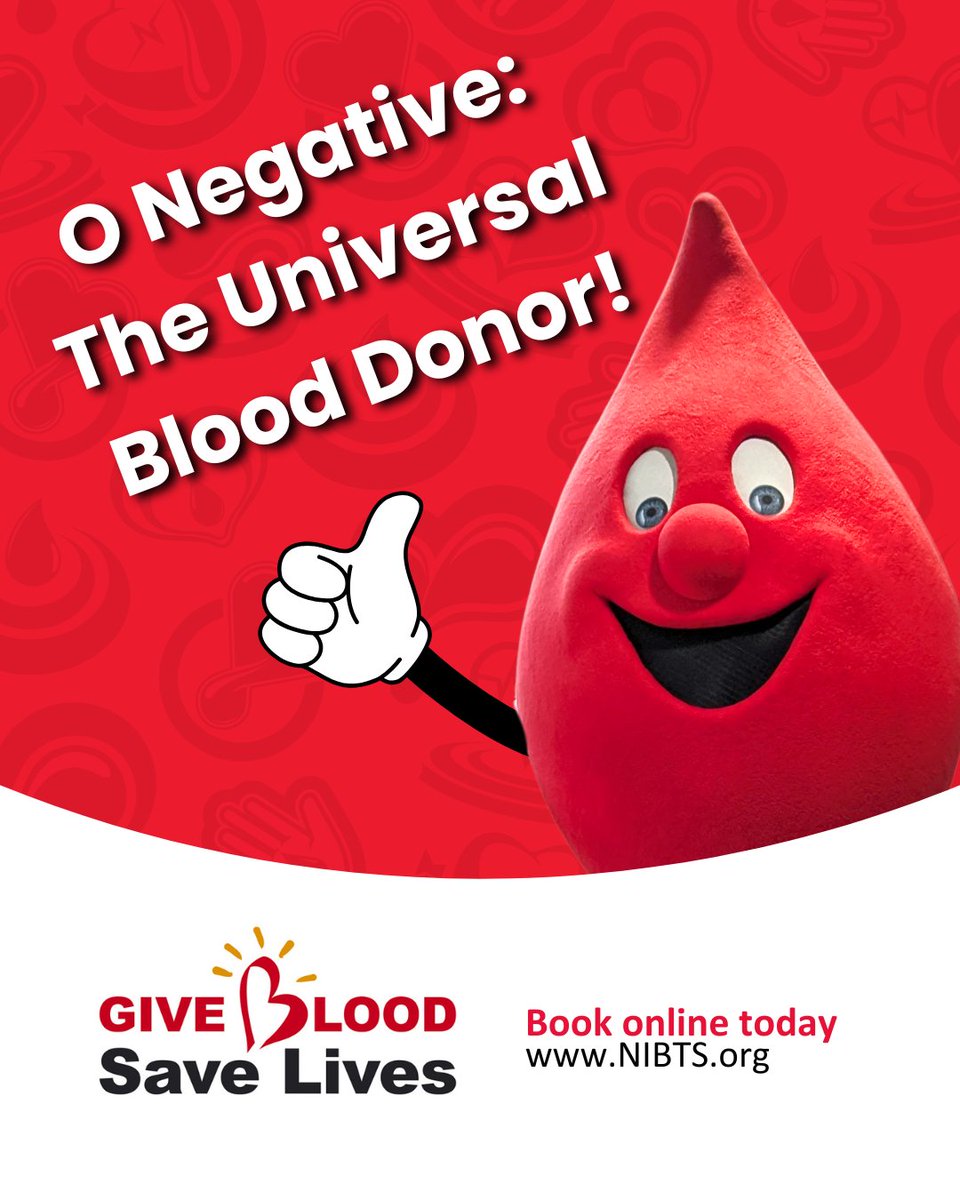 If you’re one of the few with #ONegative blood, your donations are #ALWAYS in demand. 🅾️➖

🙋‍♀️ It’s the universal blood type – helps everyone!
🚁 Carried by the Air Ambulance – helps everywhere!

We need more O negative blood donors to help keep hospitals stocked and ready.