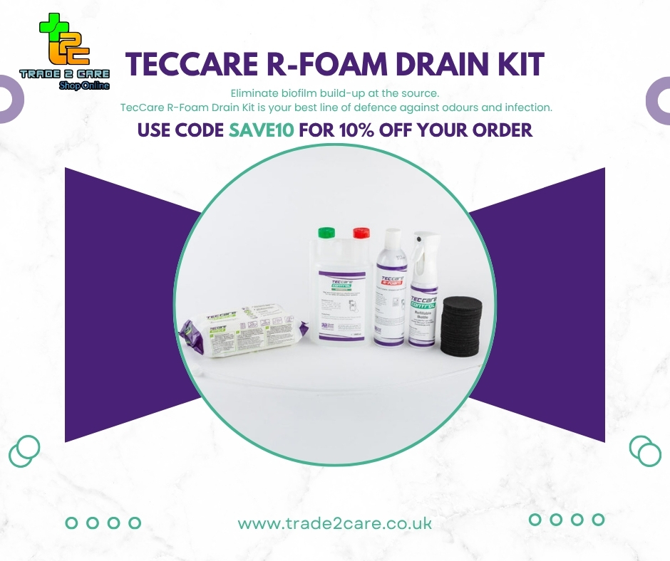 24NRGgroup's tweet image. 🚿 Eliminate biofilm build-up at the source.

Teccare R-Foam Drain Kit.

Clinically effective, fast acting, and now 10% off with SAVE10

👉 bit.ly/3Gcj4cu

#SAVE10 #DrainHygiene #BiofilmRemoval #RfoamKit #TecCareSolutions #OdourControl #CareFacilityClean #Trade2Care