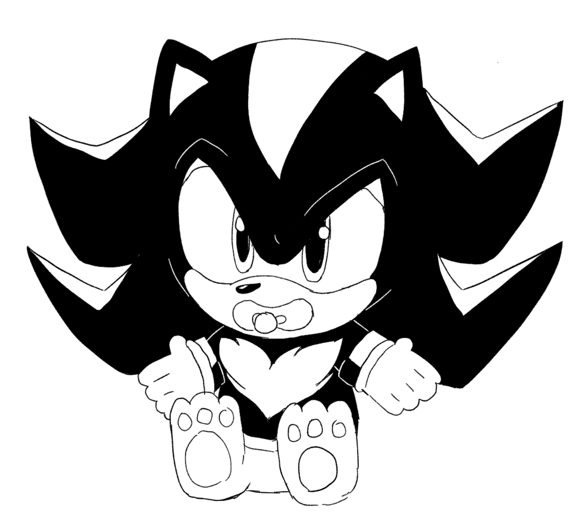 I dreamed I won a shadow the hedgehog plush in an arcade and this is how he looked like