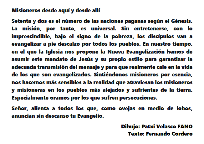 #PreparandoElDomingo con <a href="/FernandoCorder7/">Fernando Cordero Morales ss.cc.</a> y <a href="/FanoPatxi/">Fano</a>