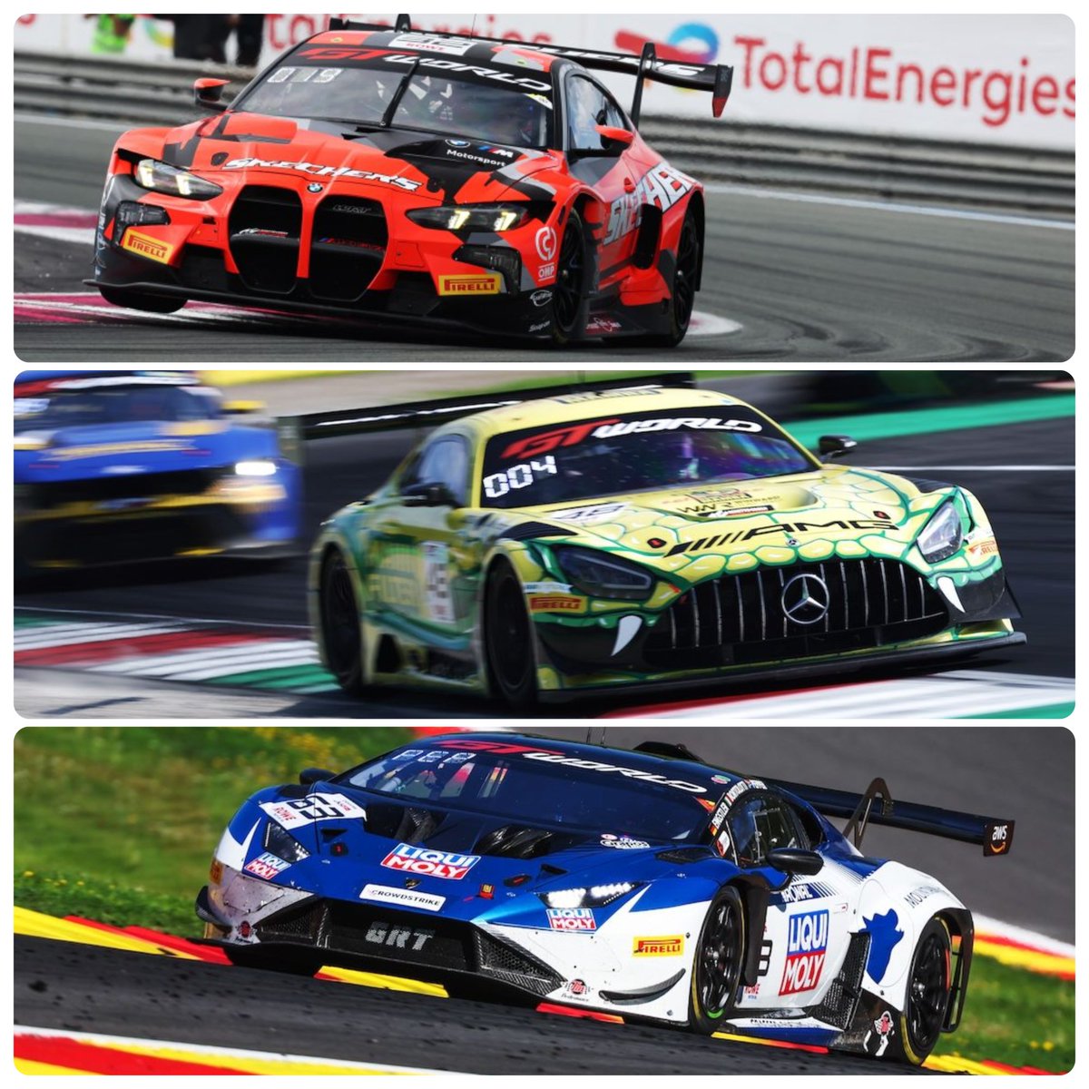 Global GT3 (@globalgt3) on Twitter photo Three Endurance Cup races done in GT World Challenge Europe so far and three different manufacturers won overall.
🇫🇷 Paul Ricard - Team WRT
🇮🇹 Monza - Mercedes-AMG Team MANN-FILTER
🇧🇪 Spa 24 Hours - GRT Grasser Racing Team
📸 <a href="/GTWorldChEu/">GT World Challenge Europe Powered by AWS</a> | #GTWorldEurope Three Endurance Cup races done in GT World Challenge Europe so far and three different manufacturers won overall.
🇫🇷 Paul Ricard - Team WRT
🇮🇹 Monza - Mercedes-AMG Team MANN-FILTER
🇧🇪 Spa 24 Hours - GRT Grasser Racing Team
📸 <a href="/GTWorldChEu/">GT World Challenge Europe Powered by AWS</a> | #GTWorldEurope